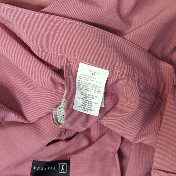 PGA Tour Perry Ellis Pink Flat Front Moisture Wicking UPF 50 Men's Shorts 42 - Picture 12 of 14